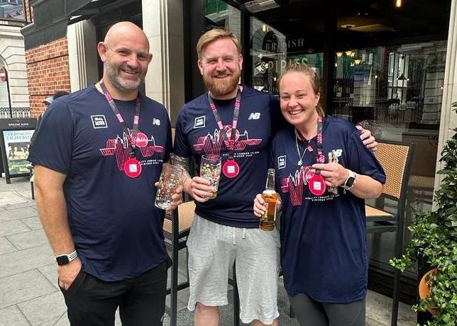 Rick, Kristie and Sam after the Vitality 10k run.