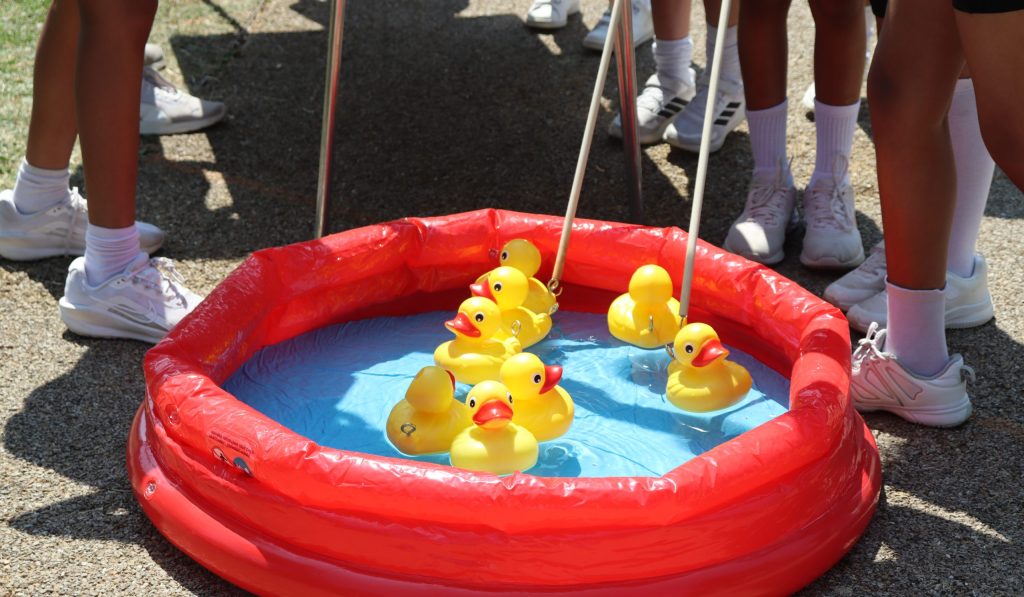 St Helen's School hook a duck