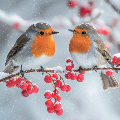 Robin Friends and Berries 2025